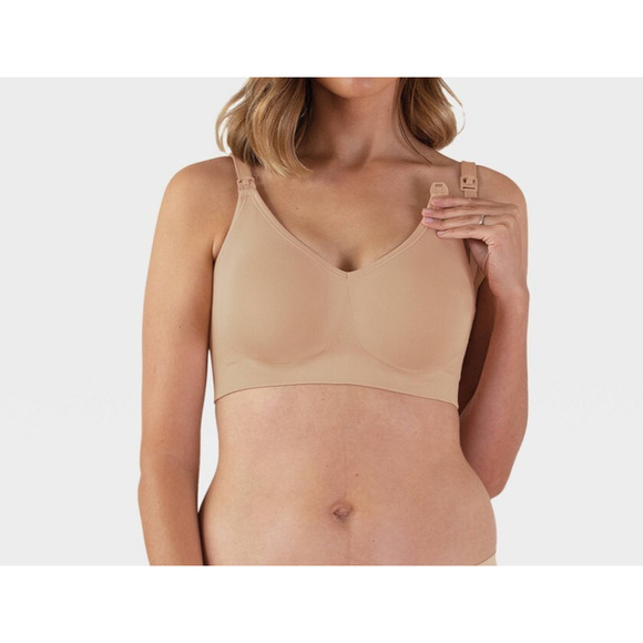BRAVADO Sustainable Nursing Bra Body‎ Silk Seamless Butterscotch Size L - Picture 1 of 5